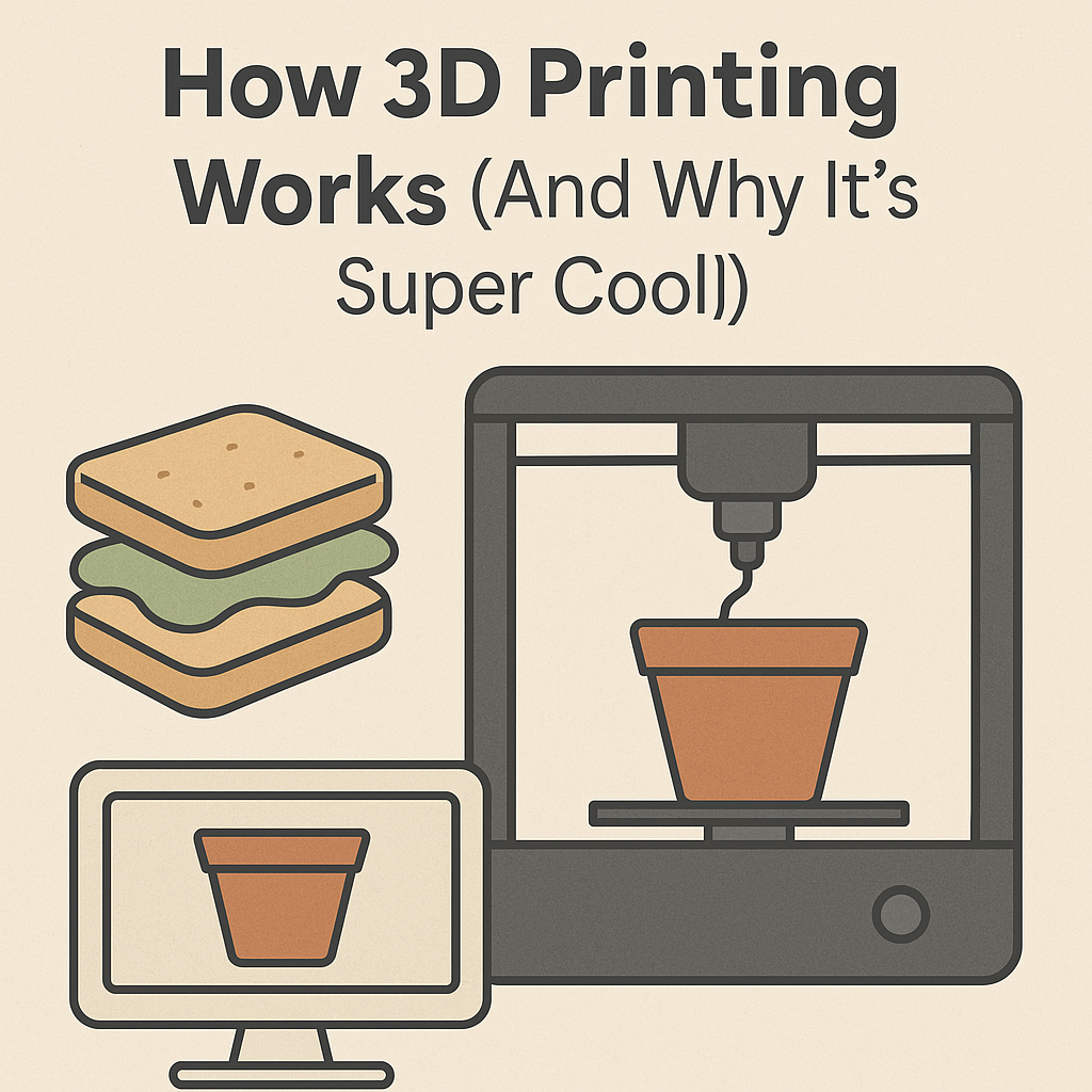 🧠 How 3D Printing Works (And Why It’s Super Cool!)