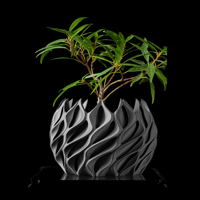 Aether-Flame__Table-Planter__Gray