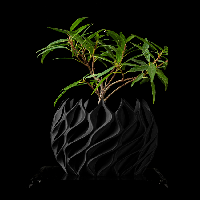 Aether-Flame__Table-Planter__Black