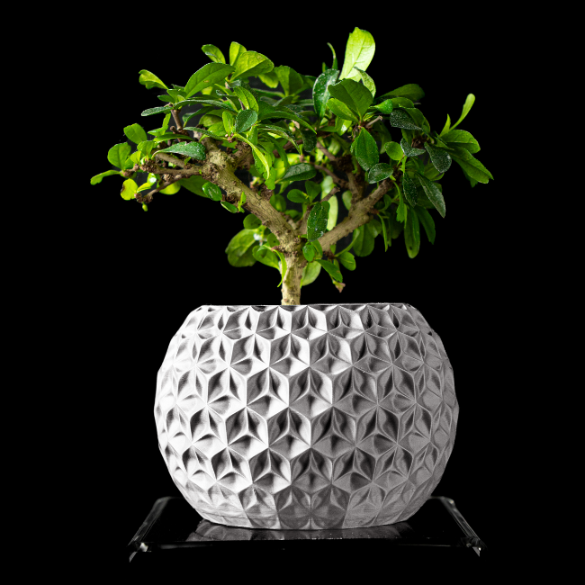 Obsidian-Nest__table-planter__White