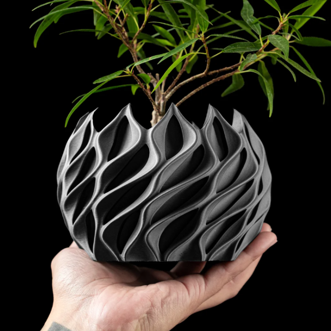 Aether-Flame__Table-Planter__Gray