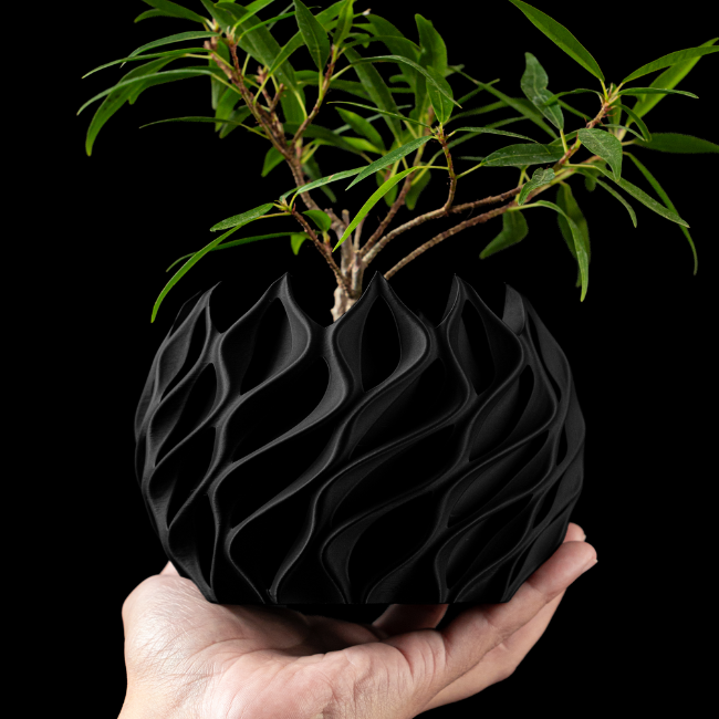 Aether-Flame__Table-Planter__Black