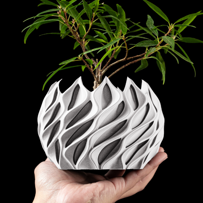 Aether-Flame__Table-Planter__White