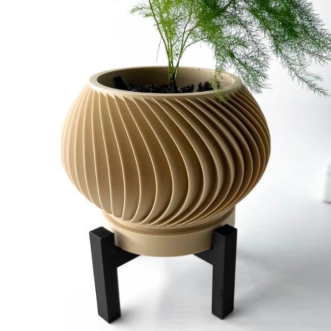 Palmora__Planter__Beige
