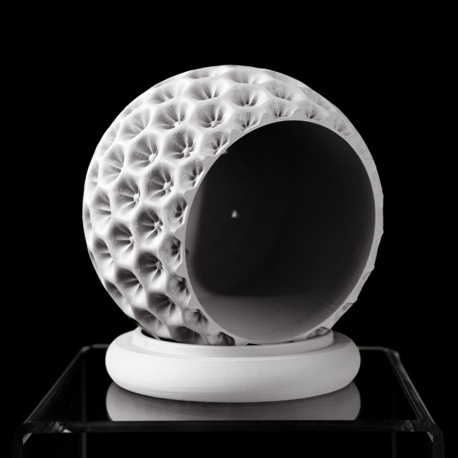 Sage-Orb__Table-Planter__White