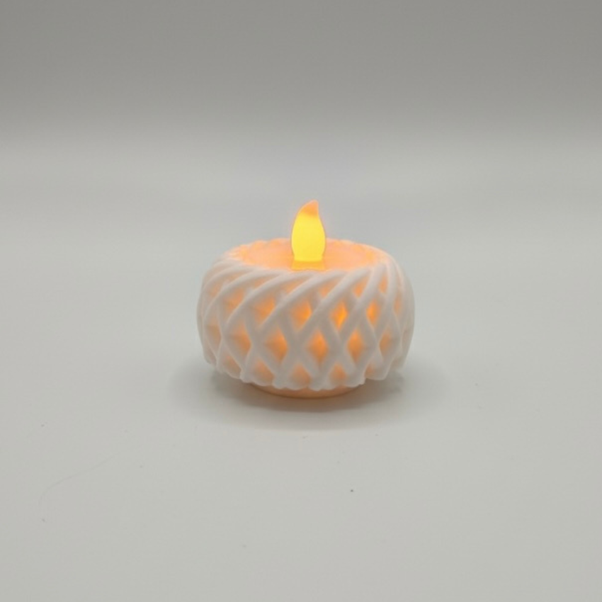 ✨ Wave Glow LED Diya – Set of 3 LED Diyas with Cells