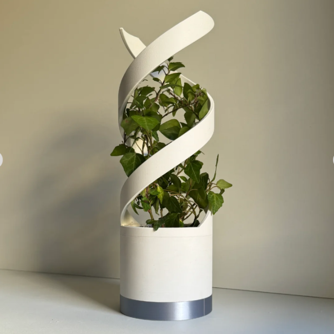 Spiral Elegance Table Planter