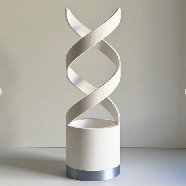 Spiral Elegance Table Planter
