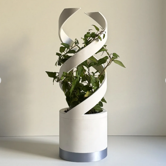 Spiral Elegance Table Planter