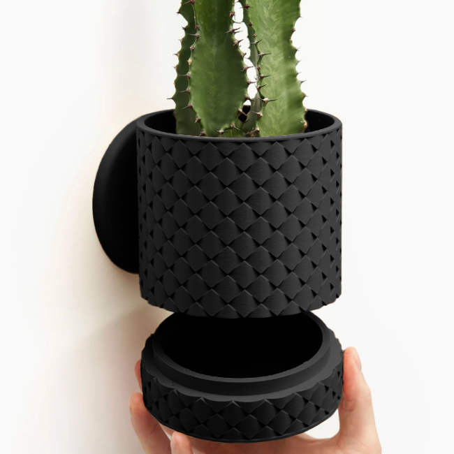 Charm__Wall-Planter__Black