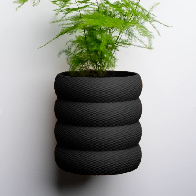 Terra-Loop__Wall-Planter__Black