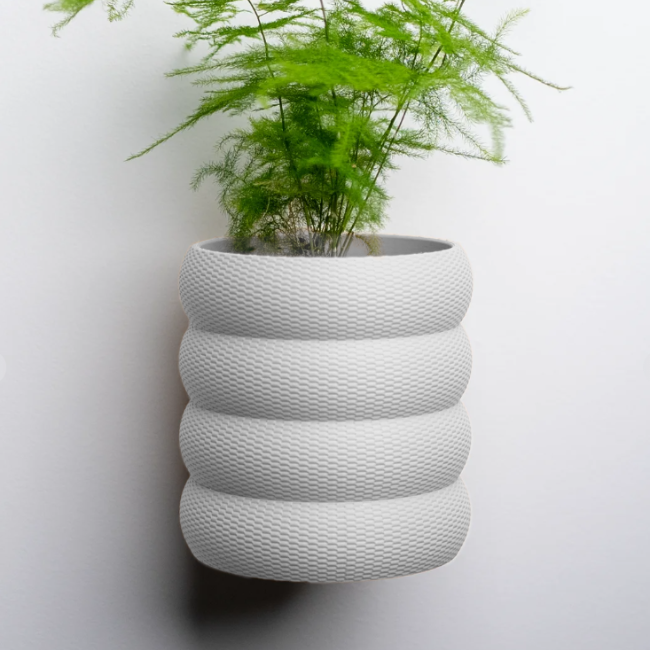 Terra-Loop__Wall-Planter__White