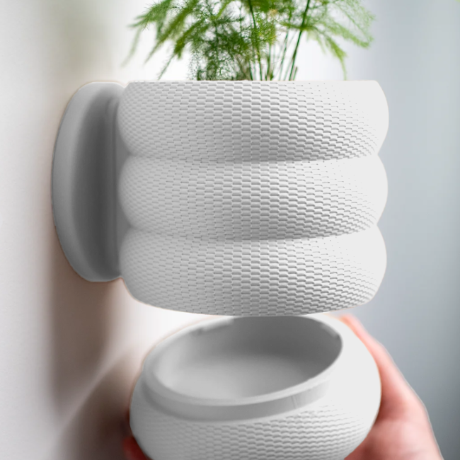 Terra-Loop__Wall-Planter__White